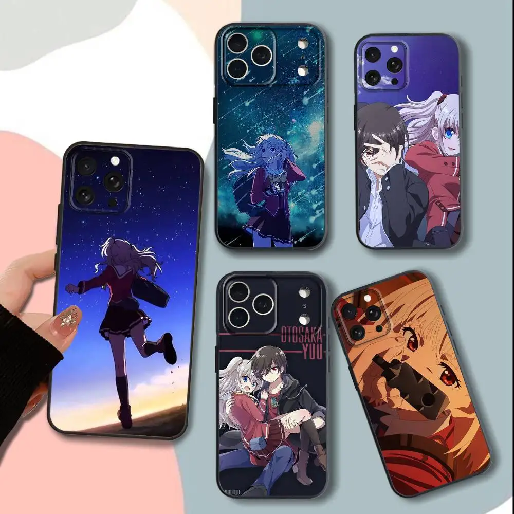 

C-Charlotte-es Anime Phone Case For iPhone 15,13,16,12,11,17,14,Plus,Pro,Max,XS,XR,X,SE,Mini,Soft Silicone Black Cover