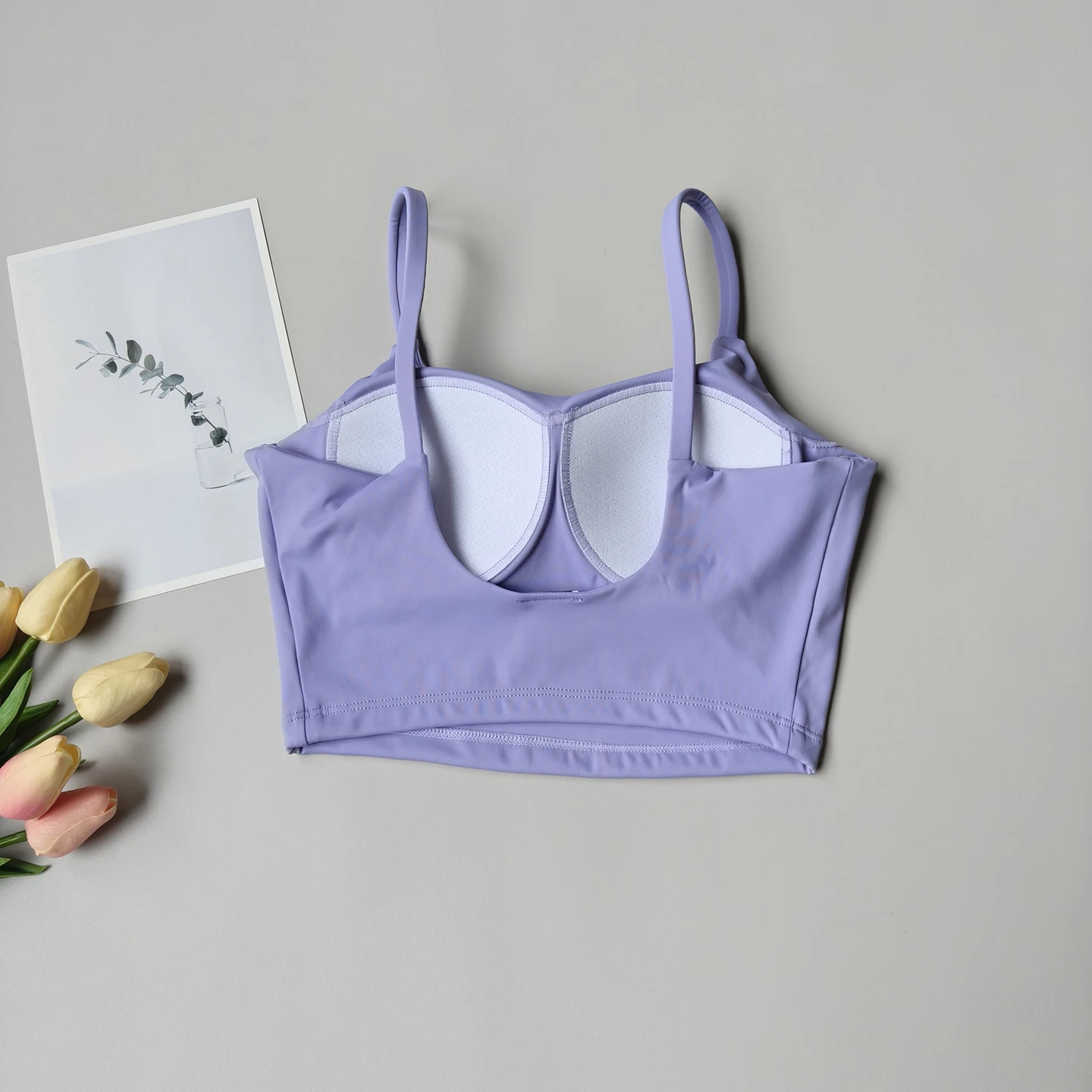 Breathable Sports Bra for Women, Fitness Top, Push Up Sport Bra, Fixed Pad, Yoga Underwear, Sport Tops  Running Vest, Gym Wear image 3