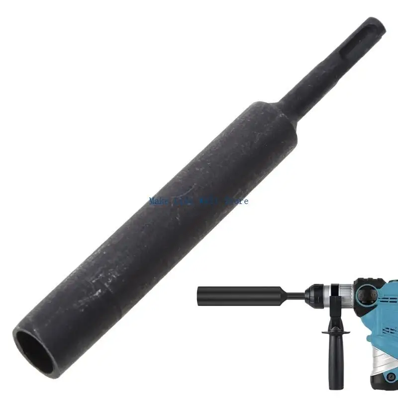 Steel Ground Rod Driver 15mm Earth Stake Hammers Drill Grounding Rod Bolt Sleeve Drill Adapter Hand Tools