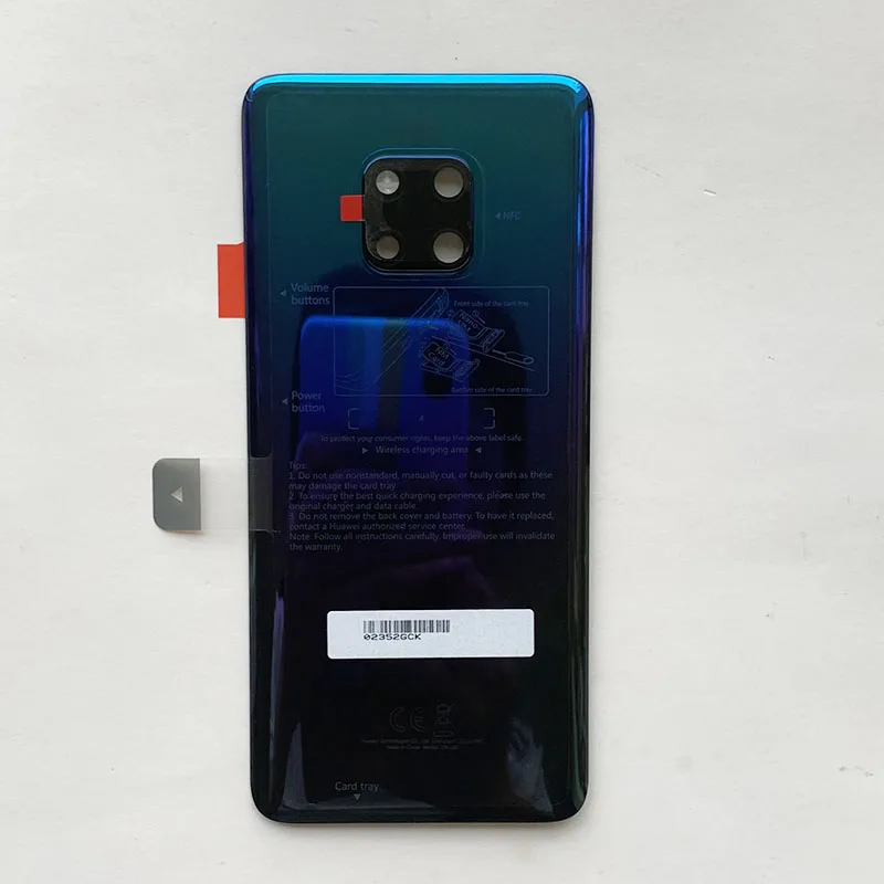 Original Rear Back Housing Door For Huawei Mate 20 pro Glass Battery Cover For Mate20 Pro Back cover Housing Replacement Parts