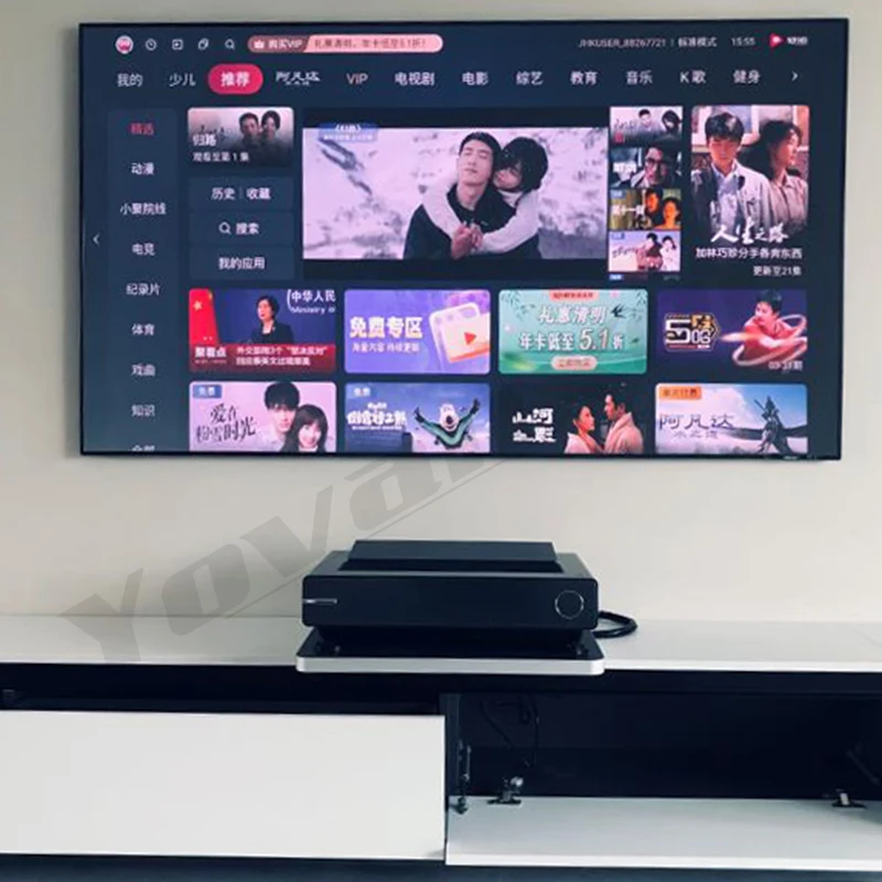 Smart Gemotoriseerde Ultra Short Throw Projector Slider UST Projector Standhouder Laver TV Tafel Plank Ondersteuning Beugel Moderne leisteen