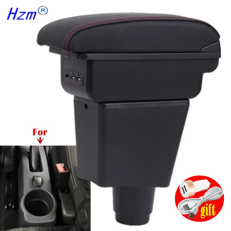Reposabrazos para Renault Logan 2, para Dacia Logan 2 dokker Renault Sandero 2, caja de almacenamiento para reposabrazos de coche, accesorios de reequipamiento Interior