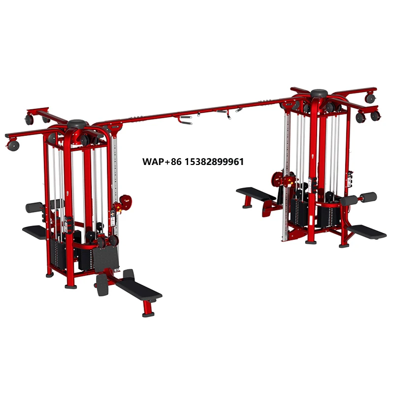 Equipo de Gimnasio Multifuncional, Equipo de Musculación Comercial, Entrenamiento de Fuerza, 8 Estaciones Multi-Jungle