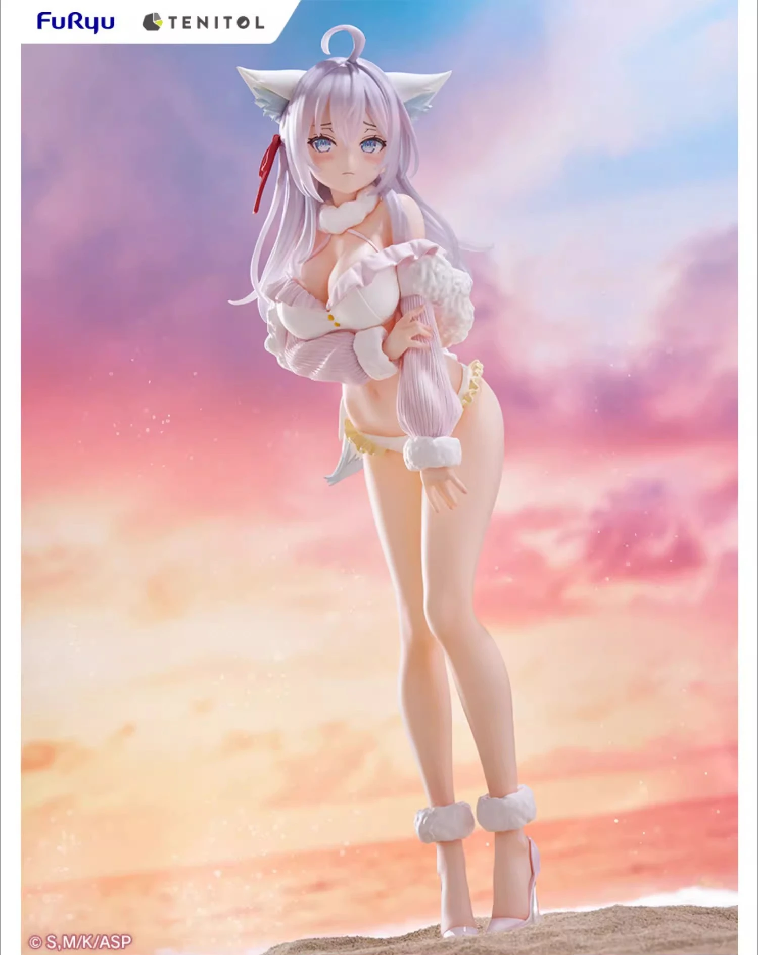 In Stock Furyu Tenitol Tall Alya White Fox Ver 31cm Sexy Girl Desktop Cute Doll Anime Figures Toys Models Gift PVC Collectible