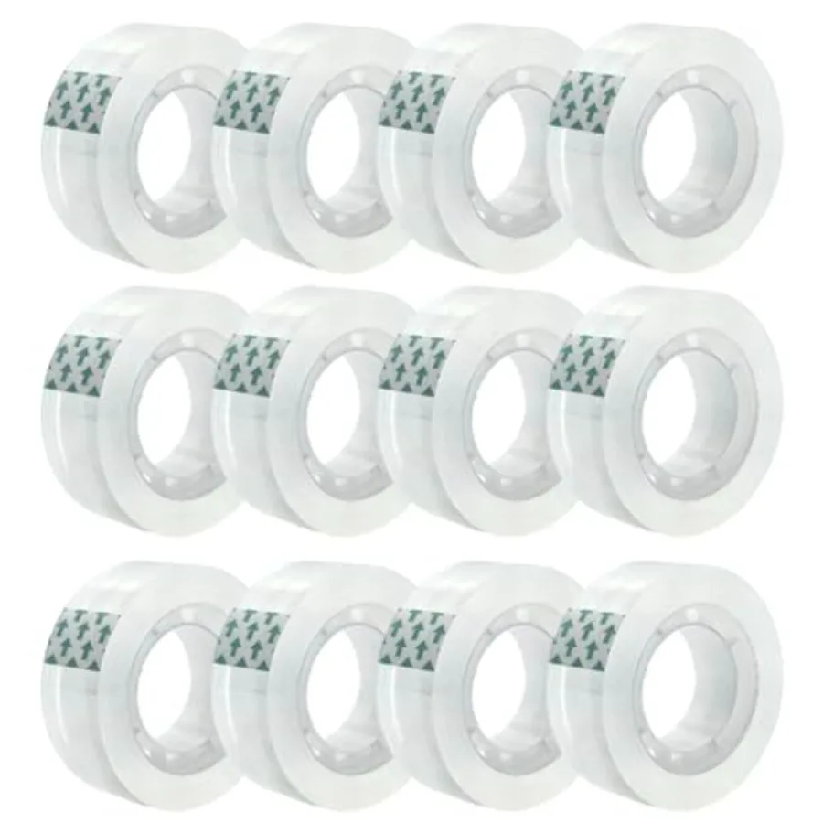 

Office, home, school use: transparent PET tape refills, clear color, 1 in core, 3/4 x 1000 in, smooth unwinding and strong adhe