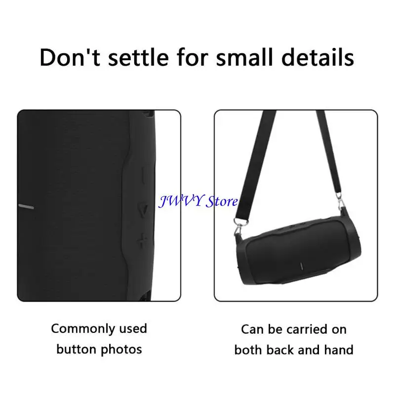 573A Kasing silikon anti goncangan antidrop dengan bahu untuk pengisian daya 6 speaker