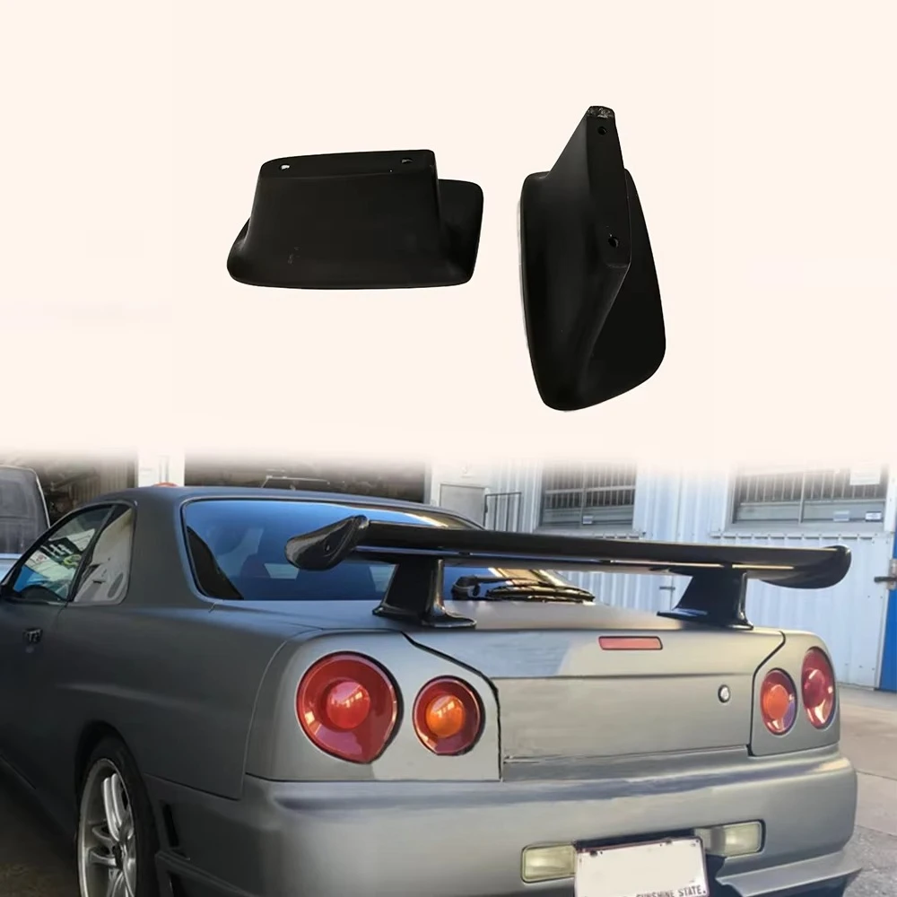 For Skyline (R34 GTR OE Spoiler Only) Short Spoiler Leg FRP Unpaint 2