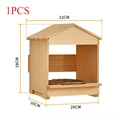 Cage with grass nest