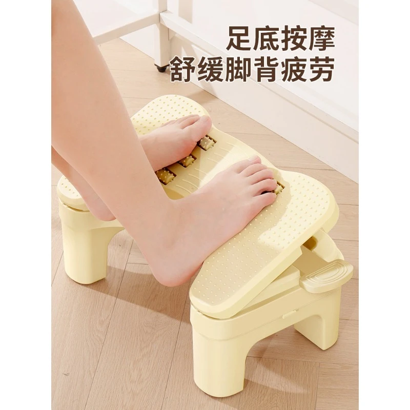 Adjustable Under Desk Foot Rest Office Foot Stool Prevent Leg Crossing Portable Foot Pad For Sofa Workstation
