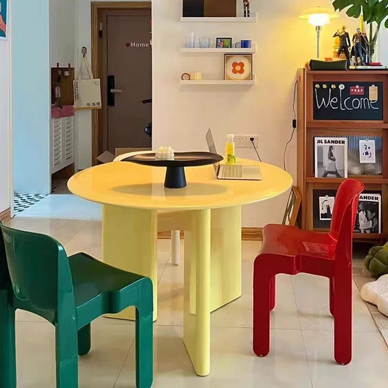 Fashionable Distinctive Practical Rustic Dining Table Durable Sleek Oval Contemporary Dining Table Esstisch Household Furniture