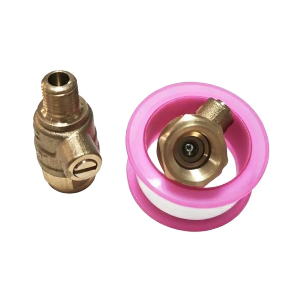 Test Stopcock for Sprinkler Backflow Preventers Constructed from 617 Brass with PTFE Tape for Improved Seal Longevity