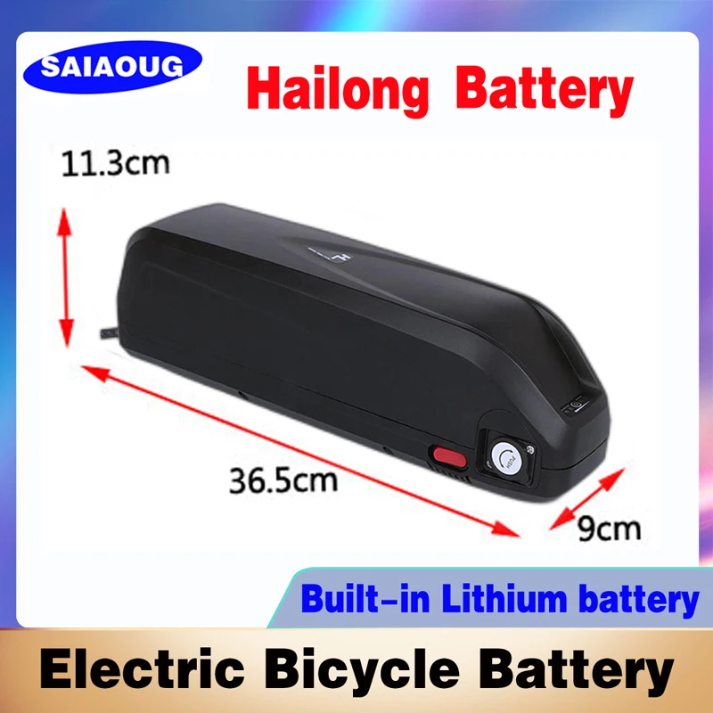 Electric Bicycle Battery 60v 40ah Hailong Original 18650 Battery Pack 52V 20Ah 48V High Power Electric Scooter Lithium Battery