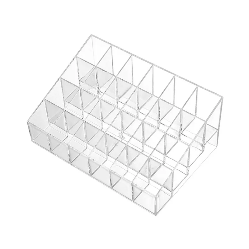 9/24/36/40 Grid Lipstick Acrylic Makeup Organizer Storage Box Lipstick Nail Polish Display Stand Holder Cosmetic Organizer Box