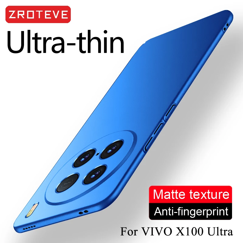 For VivoX100 Case ZROTEVE Ultra Slim Hard PC Frosted Cover For Vivo X100 X90 Pro VivoX90 X 100 90 Global Shockproof Phone Cases