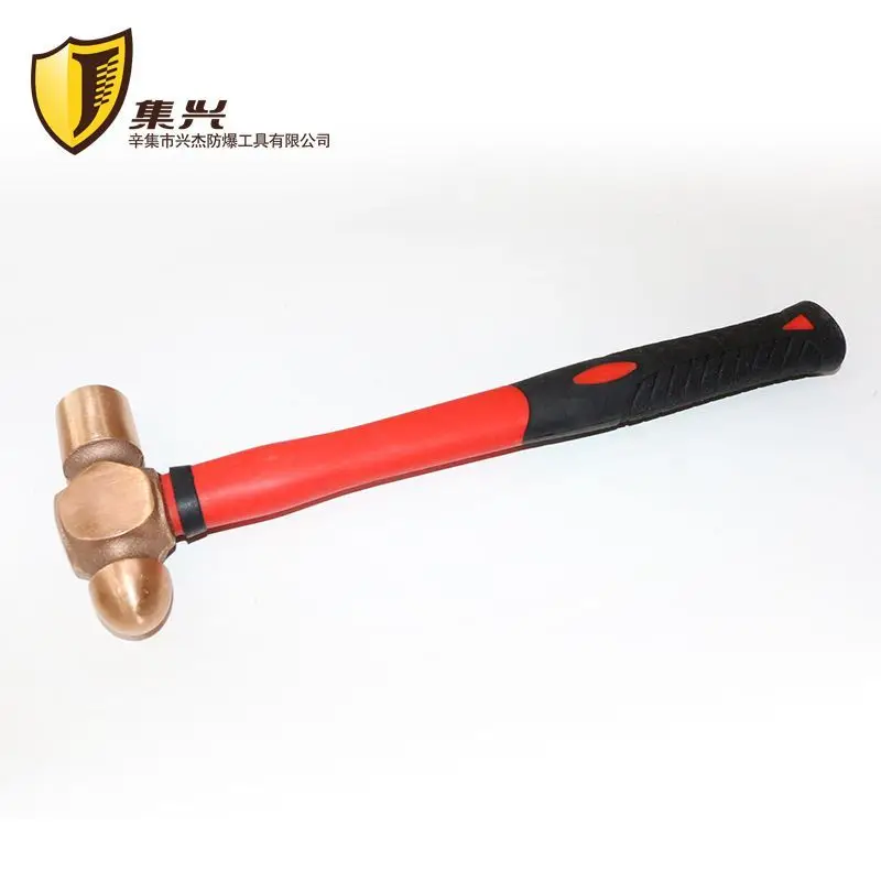 Copper round head hammer plastic handle/copper nipple hammer/copper hand hammer/copper hammer/copper hammer 0.22-1.36kg