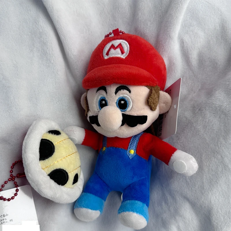 Super Mario Plush Keychain Kawaii New Plush Toy Turtle Shell Detachable Pendant Bag Hanging Doll Car Ornament Keychain Gift