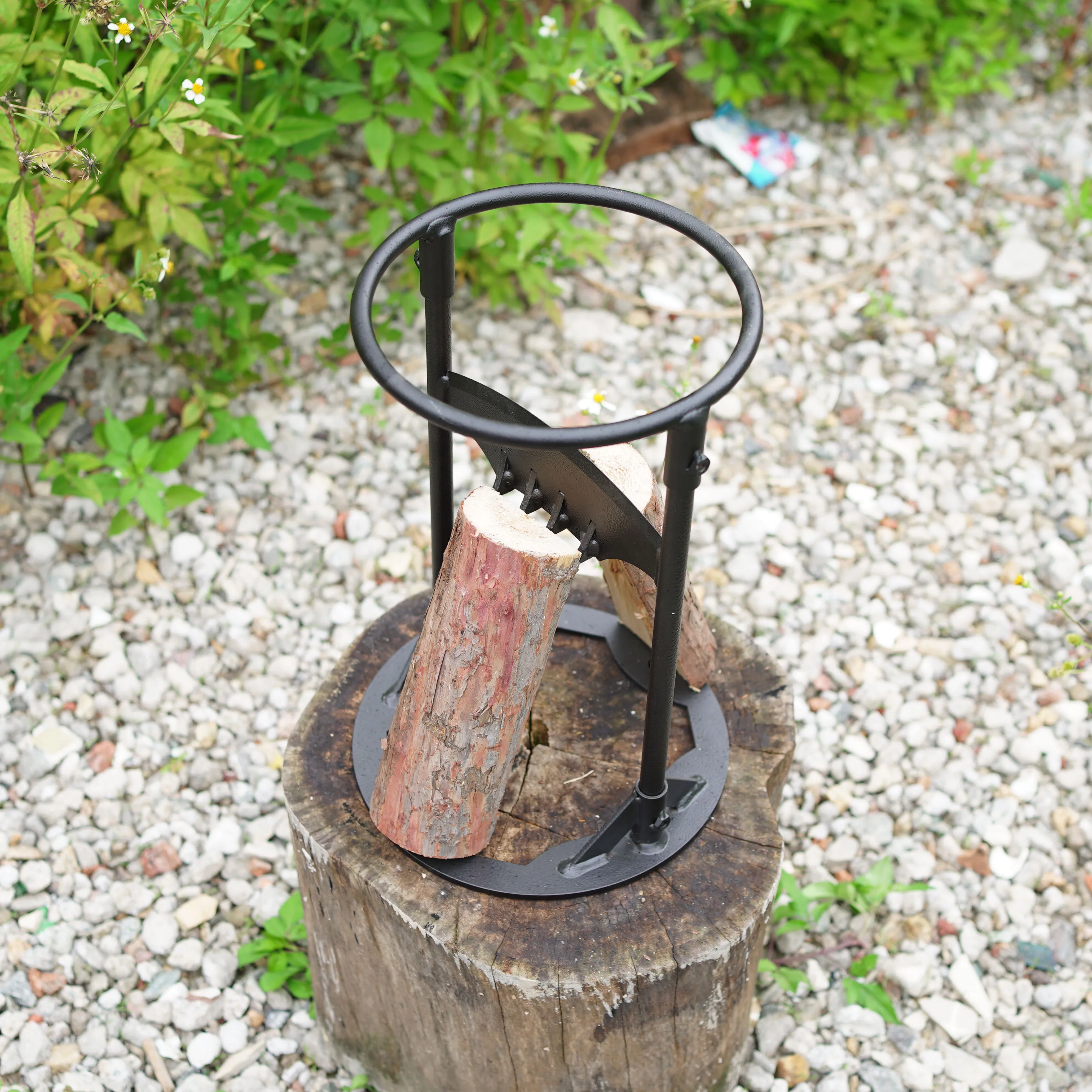 Detachable Firewood Splitter, Portable Log Splitter, High-Carbon Steel Outdoor Splitter