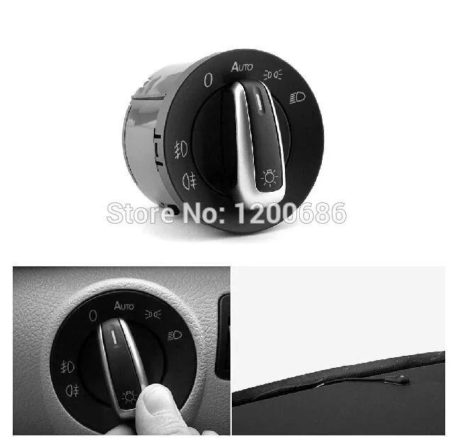 OEM Chrome Switch Auto Headlight Sensor Head Light switch For VW Golf MK6 Jetta MK5 Tiguan 5ND 941 431B