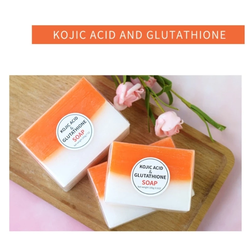 Kojic Acid Soap Glutathione Soap Skin Brightening Scented Soap Moisturizing Oil Control Bar Soap for Various Skin Types