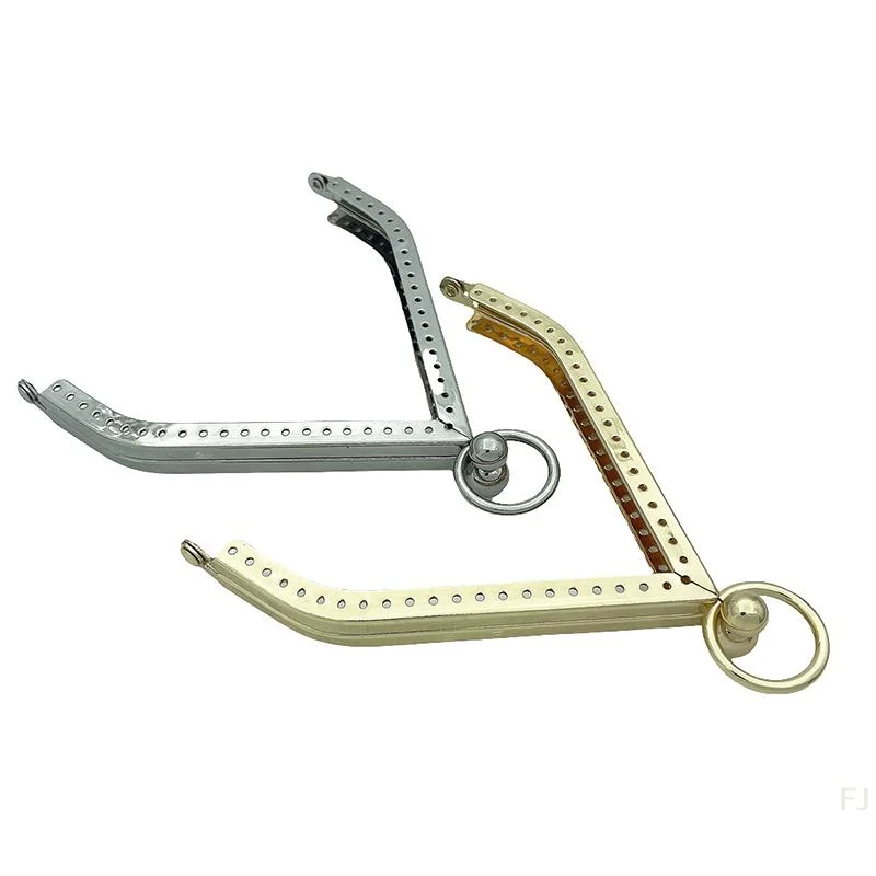 [YU]1Pcs Vintage Coin Purse Metal Clutch Bag Frame 11cm Triangle Purse Frame Kiss Clasp DIY Metal Accessories For Bag Frame