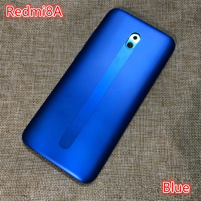 Redmi8A Battery Back Cover For Xiaomi Redmi 8A 8 A Rear Housing Plastic Case Replace Repair Spare Parts + Side Keys