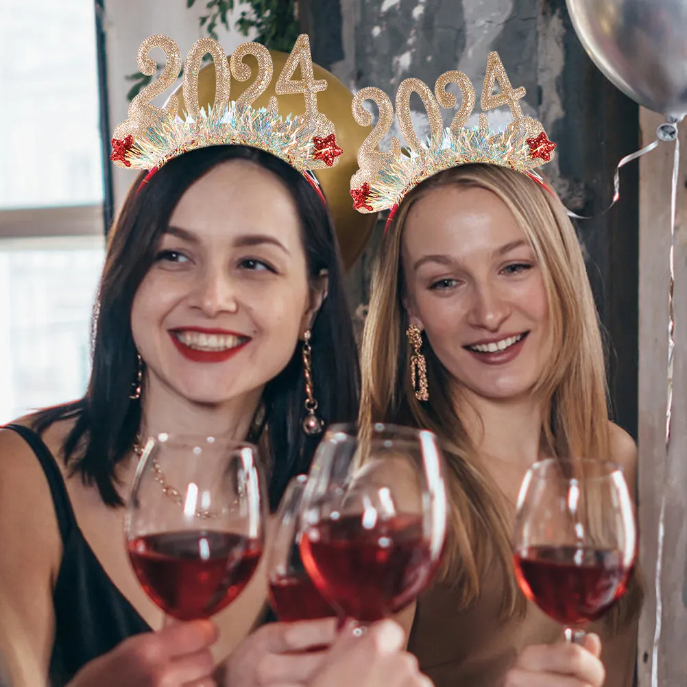 

Набор из 3 новогодних повязок на голову 2024: стильные, регулируемые, легкие и удобные аксессуары для волос для женщин и взрослых