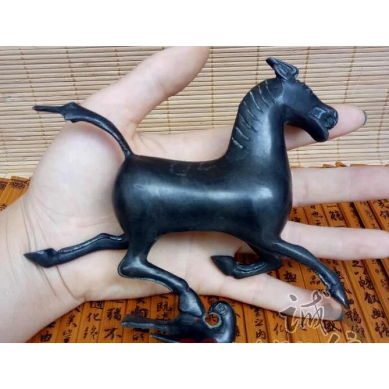 Size 15 4 wide 13 cm high bronze antique bronze copper horse horse riding Chebi Home Furnishing decorative gift antique