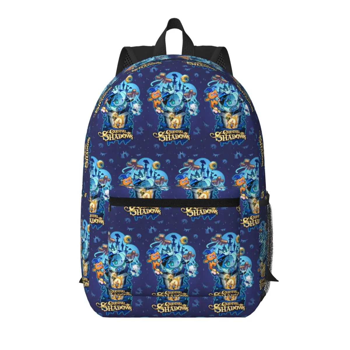Shadow Milk Cookie Run Kingdom Student Backpack School Bag Hiking Travel Daypack for Boys Girls Bookbag Shoulder Bags
