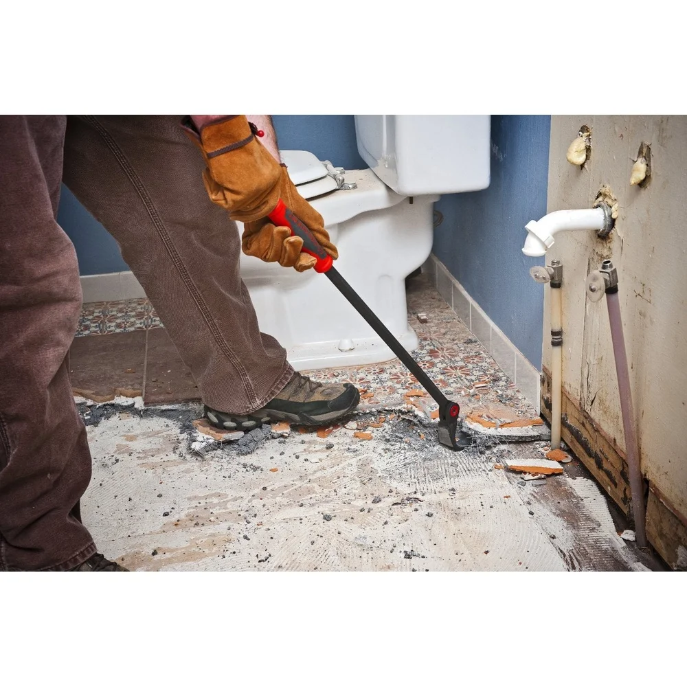 Barra di leva da 30 pollici con fessura per chiodo a testa angolata Rotazione di 180 gradi Blocco a 16 posizioni Durevole superficie sorprendente Controllo confortevole