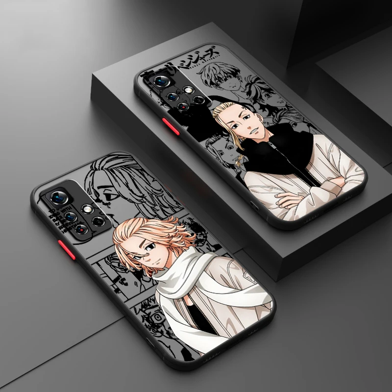 

Cool T-Tokyo Revengers Anime Frosted Translucent For Redmi 8 8A 9A 9C 9AT 9 9T 10X 10A 10C 10 11A 12C 12 13C 5G TPU Phone Case