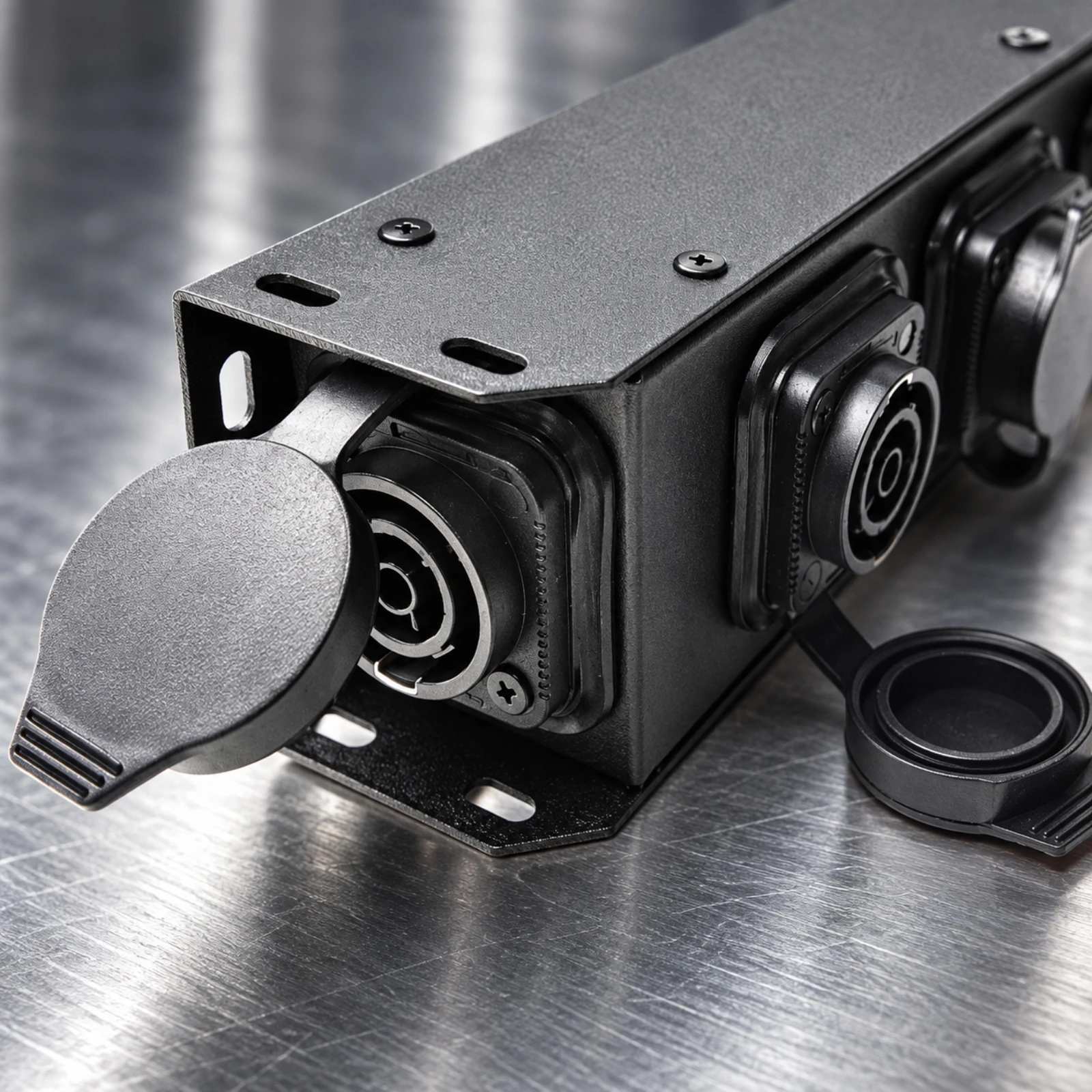 Stage Lighting Power Distribution Box Heavy-Duty Metal Power Distribution Box High-Capacity Professional-Grade