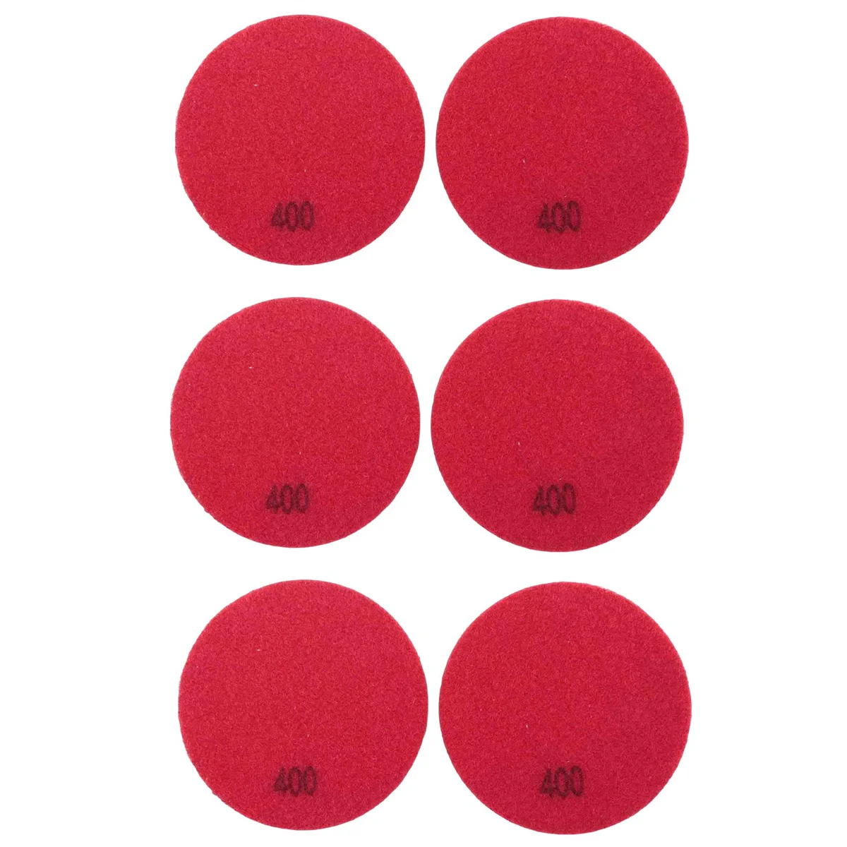 

6 PCS Diamond Floor Polishing Pads Resin Bond Terrazzo Floor Diameter 4 Inch, 400 Grit