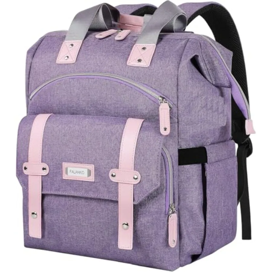 

Laptop Backpack for Women Anti Theft Backpacks with RFID Anti Theft Water Resistant Wide Top Open Work Teacher College Travel C