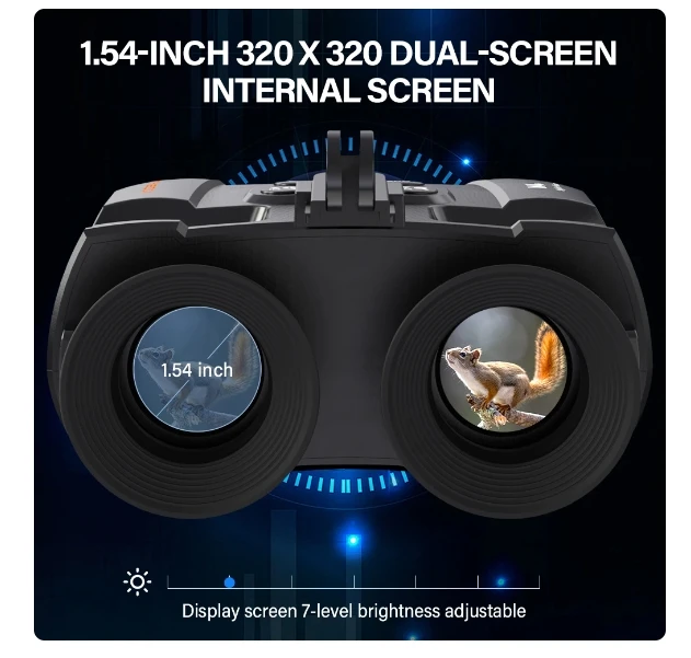 [Genuine]Gtmedia N4 Night Vision Binoculars With 5x Zoom 1080p Video Recording 2000mAh Rechargeable Infrared Vision Night Goggle