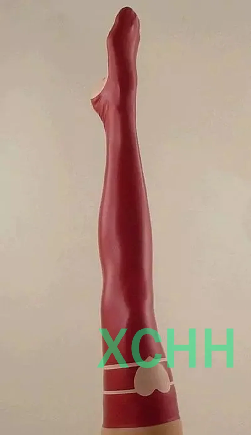 

Women Female Handmade Latex Stockings Long Rubber Socks Cosplay Costumes