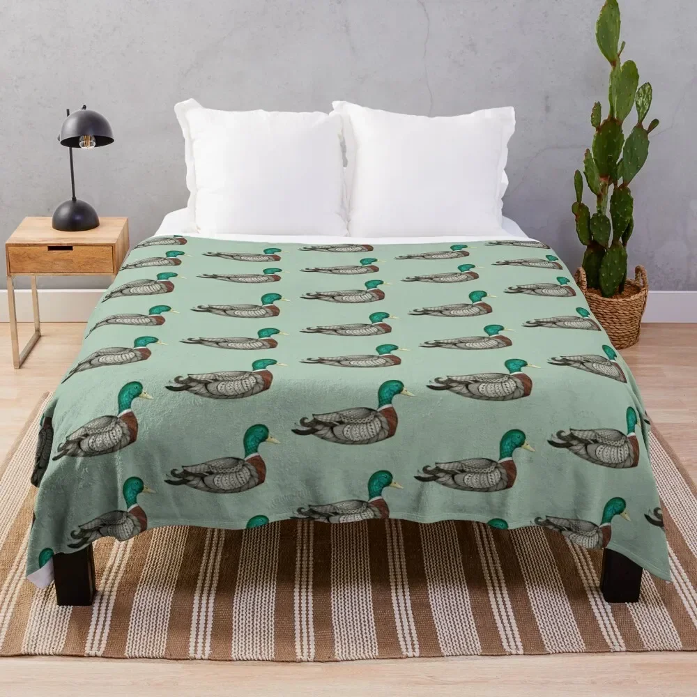 

Mallard Duck Throw Blanket funny gift Baby Blankets