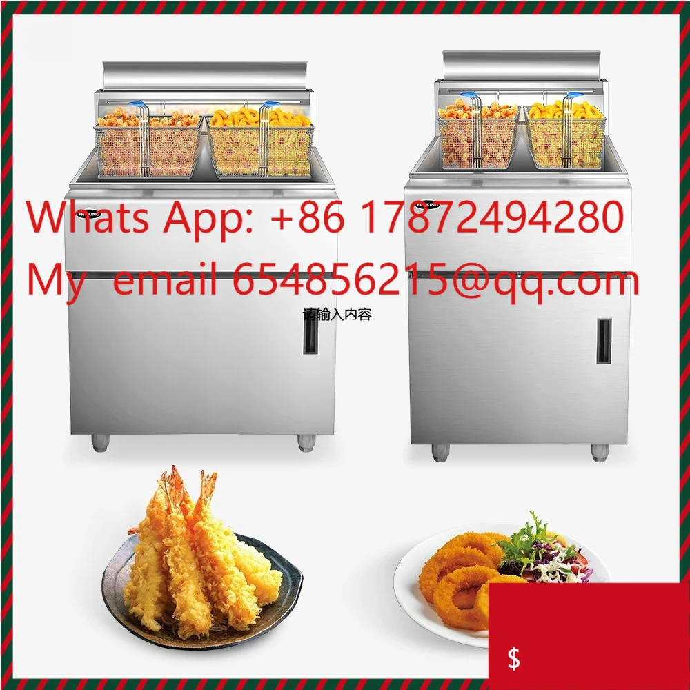 Wholesale Multifunctional Fish and Potato Chips Machine Two-Tank Fryer Suitable for Hotels&restaurants