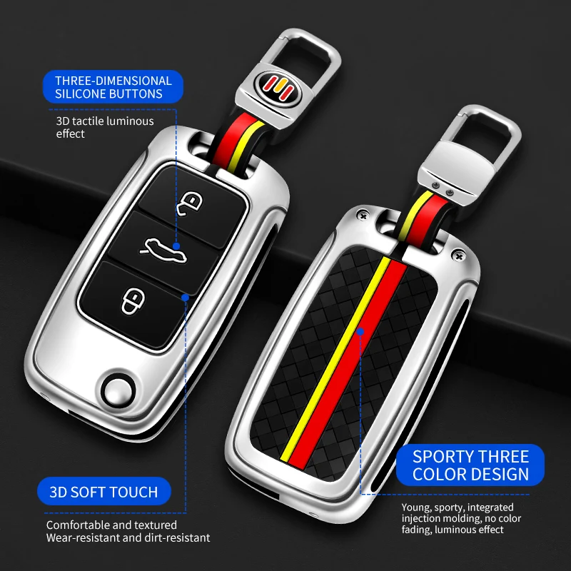 Car Key Fob Case Cover Protector For Volkswagen Golf 3 4 5 6 Mk4 Mk6 Passat B5 B6 B7 B8 CC Polo Tiguan Mk2 Touran Jetta 6 Bora