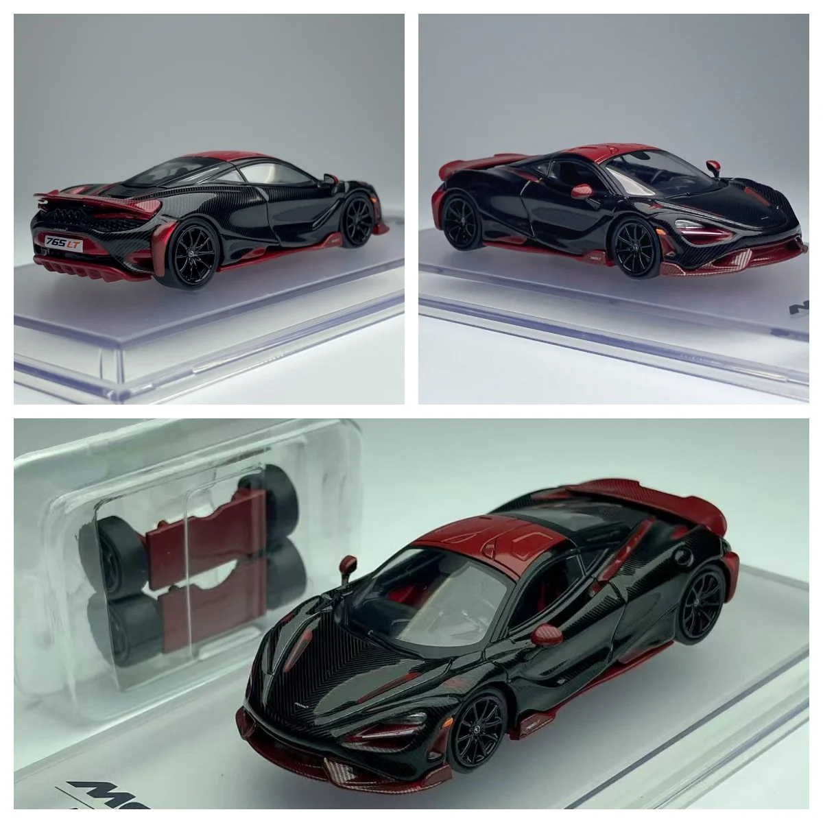

Модель CM 1/64 765LT, полностью карбоновая, красная, масштабная модель из литого металла # CM64-765LT-13 Суперлегкосплавный сплав для автомобилей