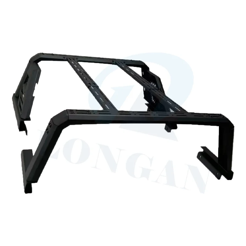 Adjustable Steel Carrier Cage Truck Bed Rack Ladder Ute Tub Rack Roll Bar With Light for  Amarok Triton L200 Ram 1500