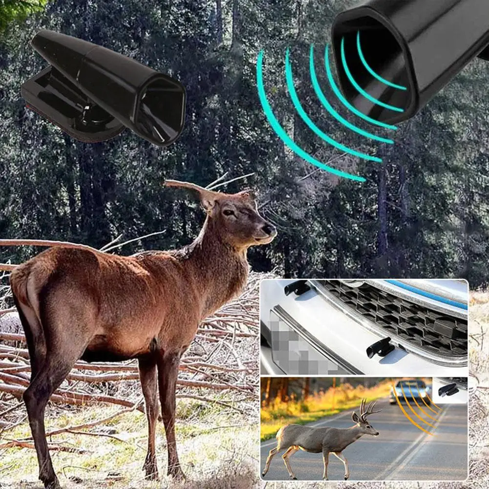 

Car Deer Whistles Animal Alert Warning Whistles System Safety Sound Alarm Ultrasonic Warn Repeller for Auto Truck Motorcycl O1R8