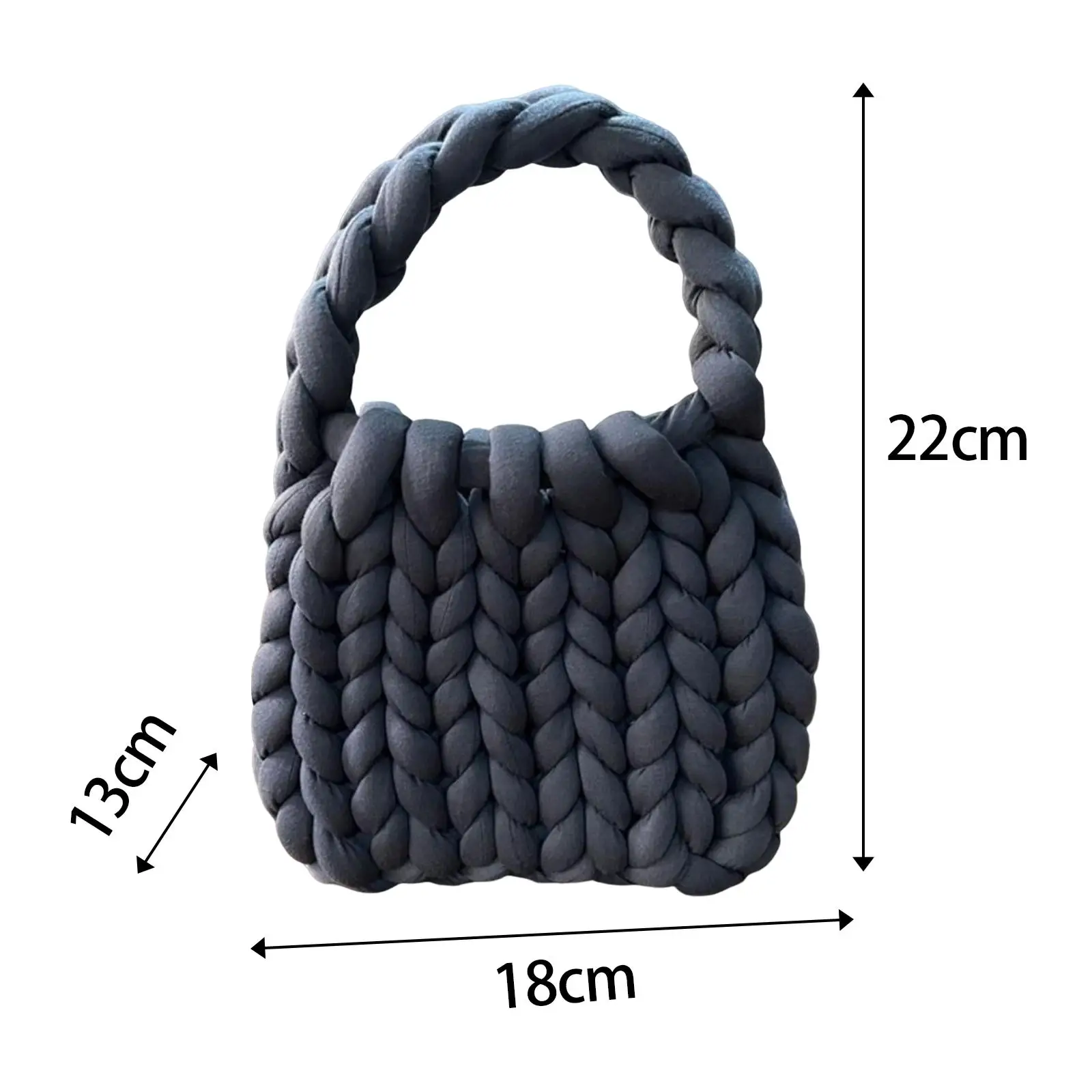 Women Crochet Bag Handbag Satchel Tote Bag Knitting Fashion Shoulder Bag Underarm Bag for Wedding Spring Summer Work Outdoor