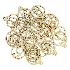 Number 1-25 Digital Wooden Advent Calendar Countdown DIY Christmas Tree Ornament Pendant Gift DECORATION 12 Main Sales Wood Calendar - №3