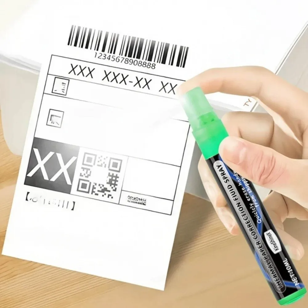 

Portable Thermal Paper Erasing Pen 10ml Capacity Quickly Erasing Liquid Spray Pen Shipping Labels Bills Remove Address Phone