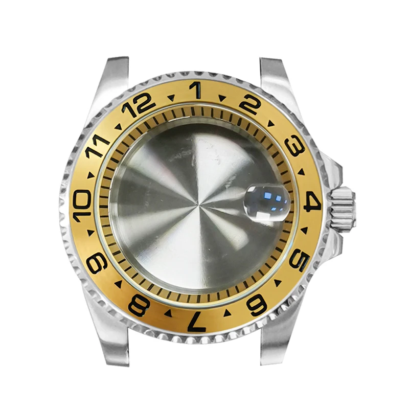 

40mm NH35 Watch Case Fits NH35 NH36 Japan Movement 28.5mm Dial Sapphire Crystal Glass With Bezel Insert Men Watch Repair Parts