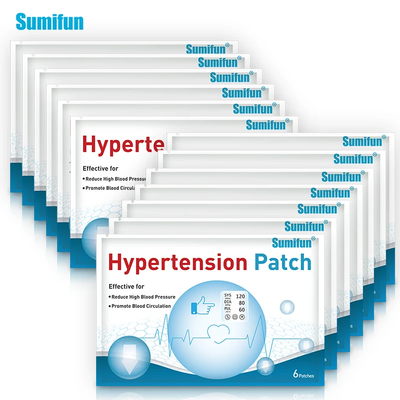 

30/60/90/120pcs Sumifun Anti Hypertension Patch Lower/Balance/Control High Blood Pressure Clean Blood Vessel Medical Plaster