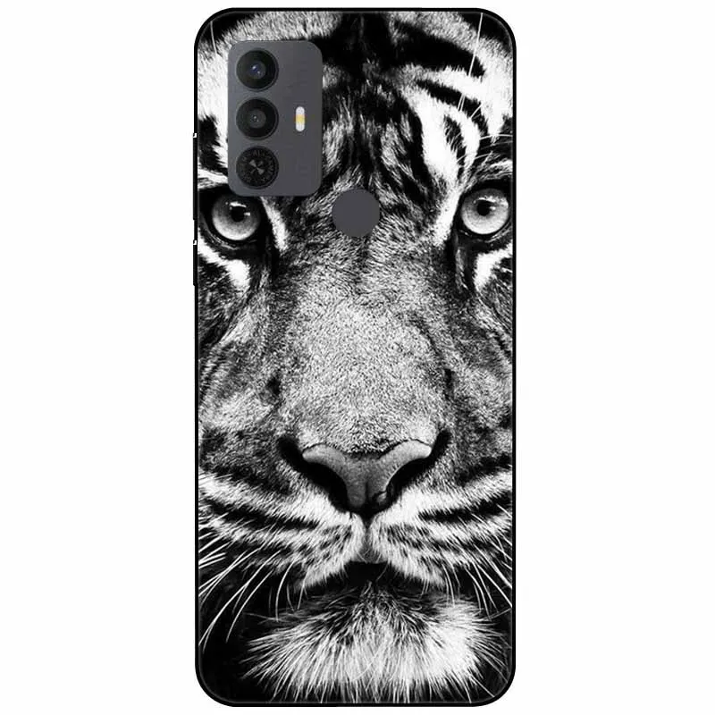 For TCL 30 SE Case 305 6.52\'\' Silicone Soft Fashion TPU Phone Cover for TCL 305 306 30SE Case 6165A Bumper Funda for TCL30SE 405