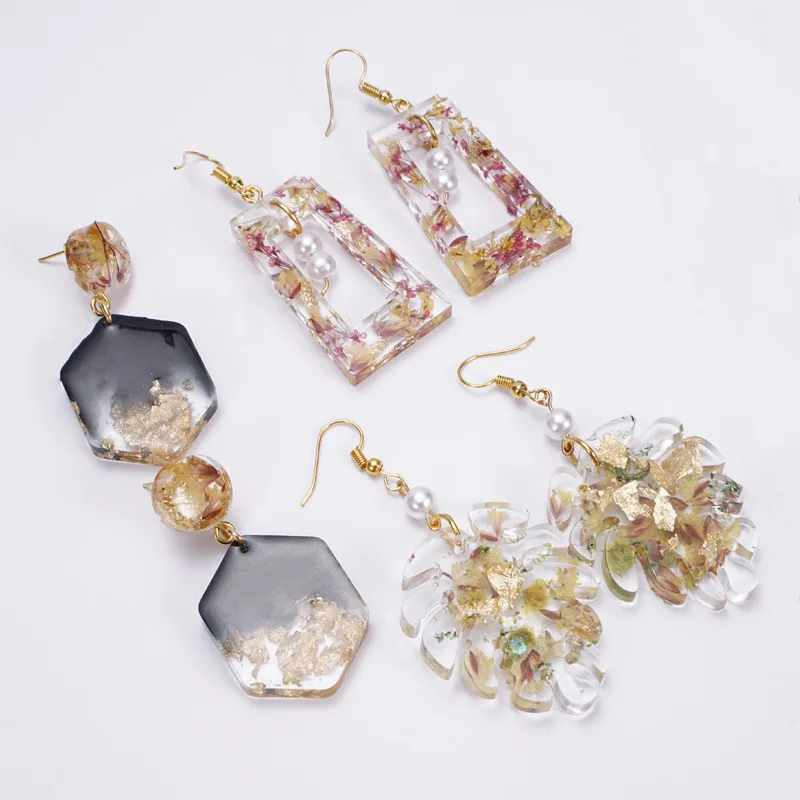 

DIY Tool Silicone Mold for Earrings Pendant - Handmade Jewelry Making Mould UV Epoxy Resin Compatible