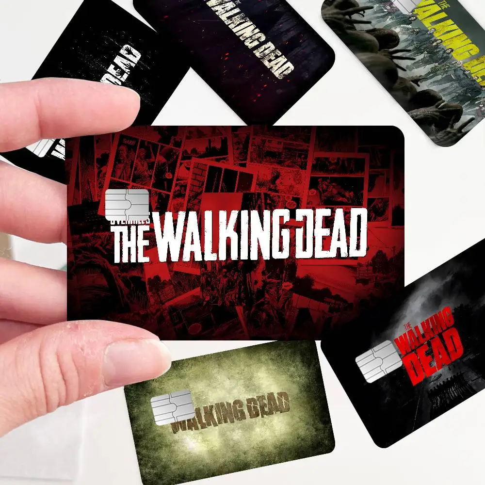 Horror DARK The W-Walking Dead Anmie Sticker Film Skin Cover for Credit Card Debit Bank Card Front