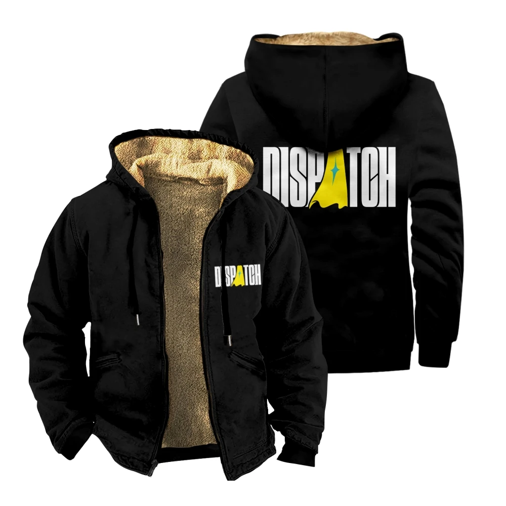 

Пальто на молнии для игры Dispatch, зимняя куртка унисекс с длинными рукавами и капюшоном, уличная парка